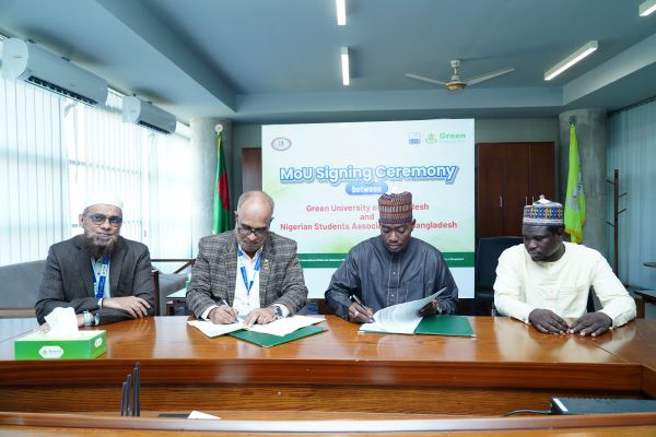 GUB Signs MoU with Nigerian Students Association of Bangladesh